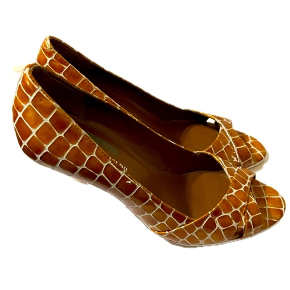 Enzo Angiolini Peep Toe Stilettos Size 7M, Vintage - Picture 4 of 7